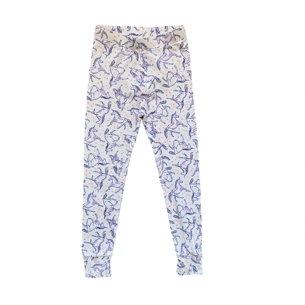 GAP Kids Pajama Set with Purple Unicorns - Size 10